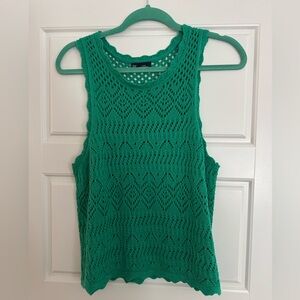 GAP Emerald Crochet Tank Top